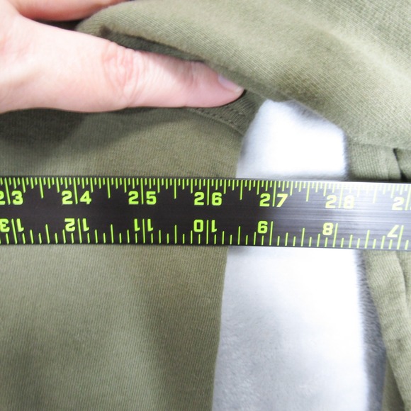 Ziggy Chen Olive Green Hoodie Sz 54 XXL Long Camel Graphic Designer Streetwear - Picture 8 of 10